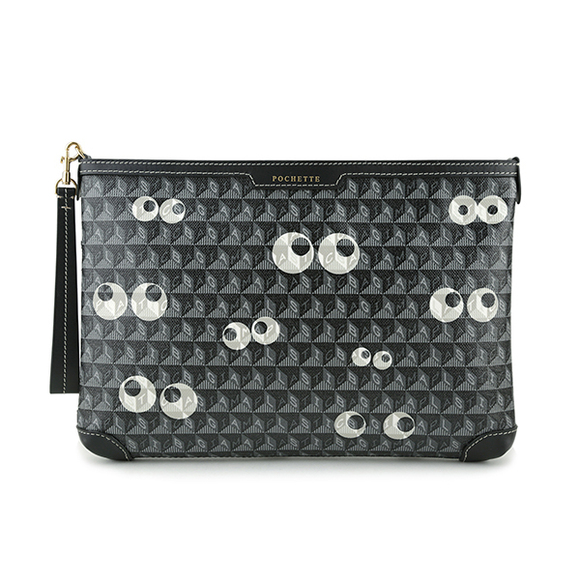 Anya Hindmarch Handbags - Anya Hindmarch Pouch Eyes Black
